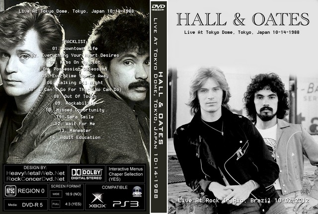 HALL & OATES - Live In Tokyo Japan 10-14-1988.jpg